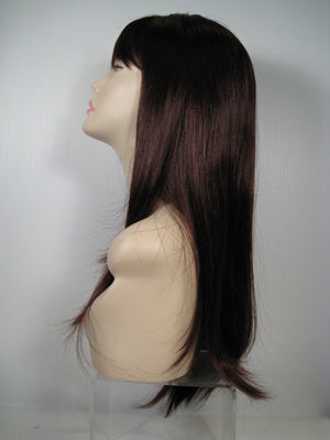 Dark Brown Long Straight Wig