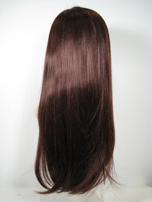 Dark Brown Long Straight Wig