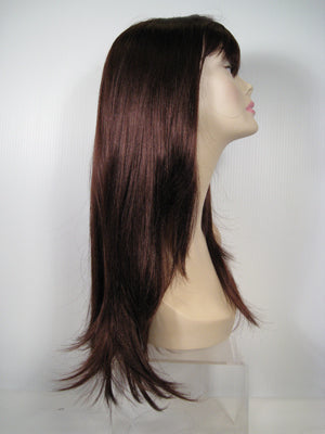 Dark Brown Long Straight Wig