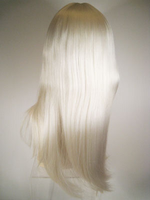 Platinum White Long Straight Wig
