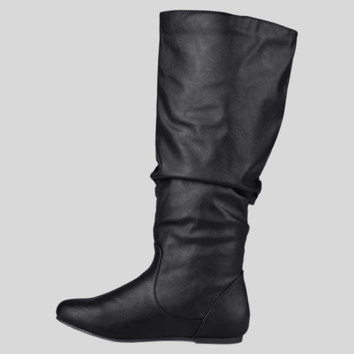 Wide Calf Round Toe Boots