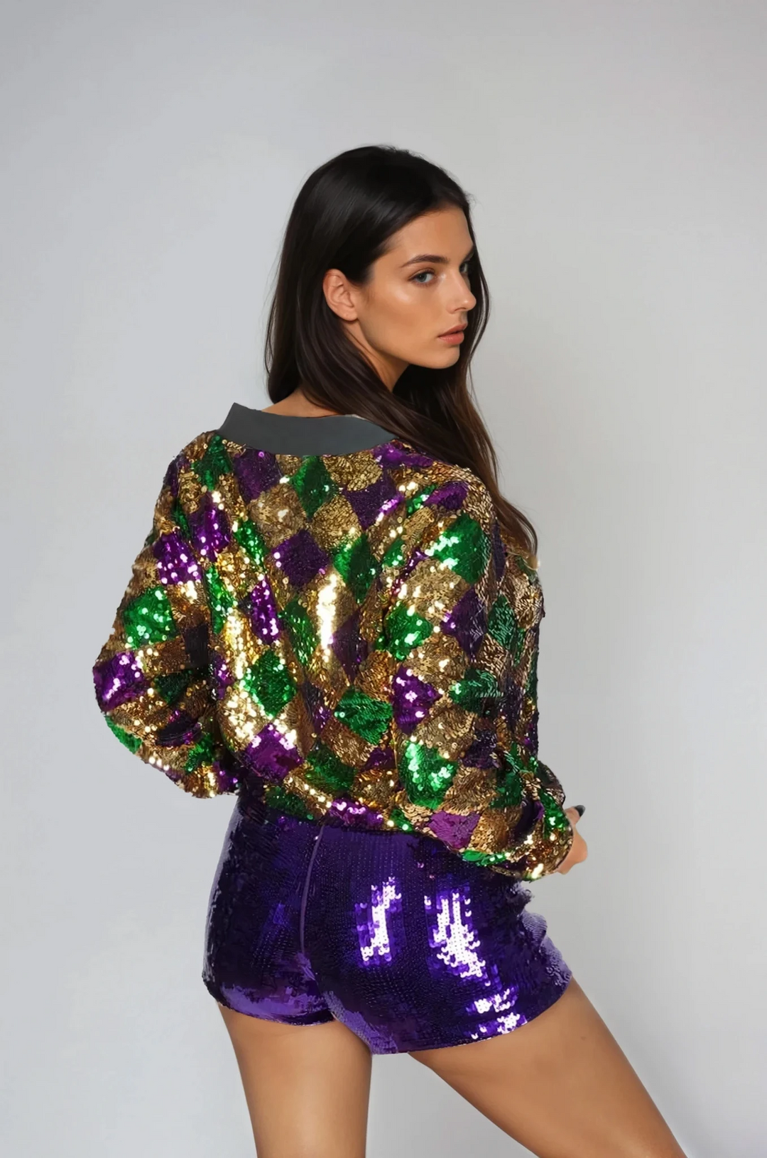 Mardi Gras Sequin Jacket