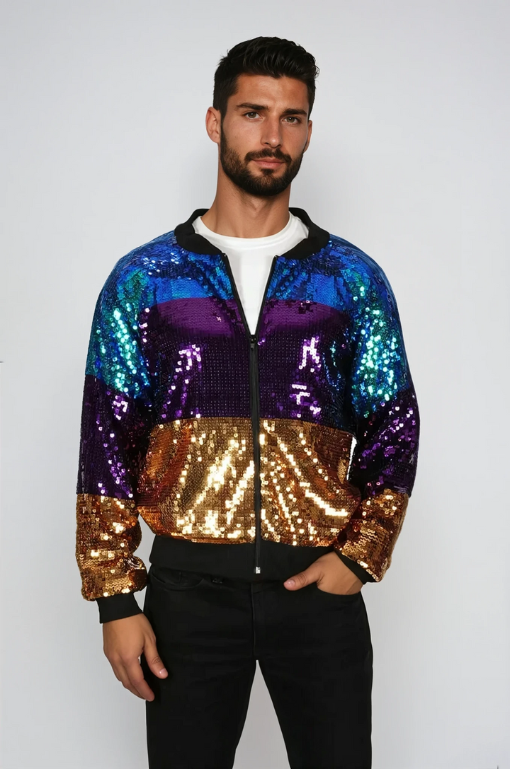 Mardi Gras Sequin Jacket