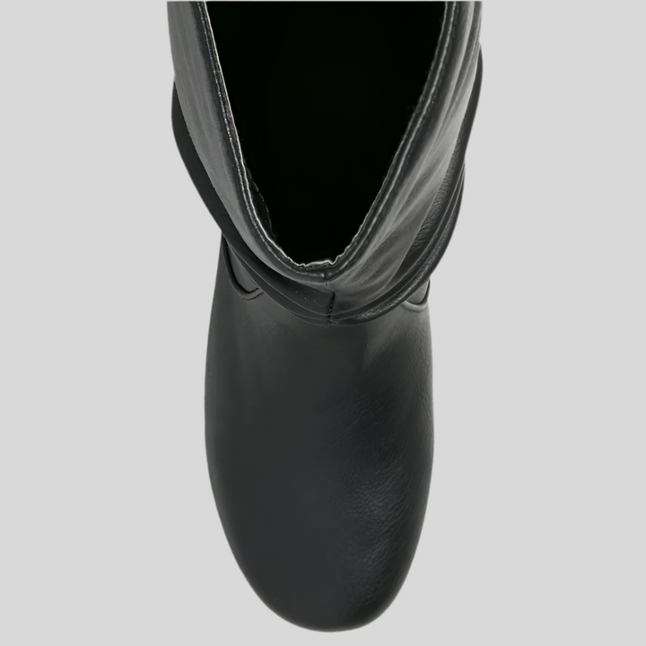 Wide Calf Round Toe Boots