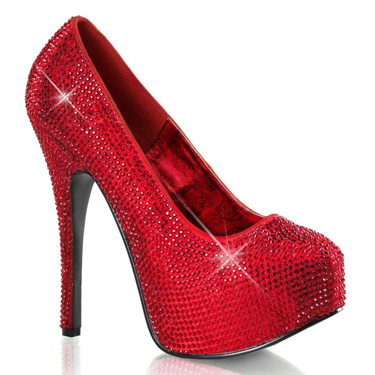 Bordello Rhinestone Platform Heels