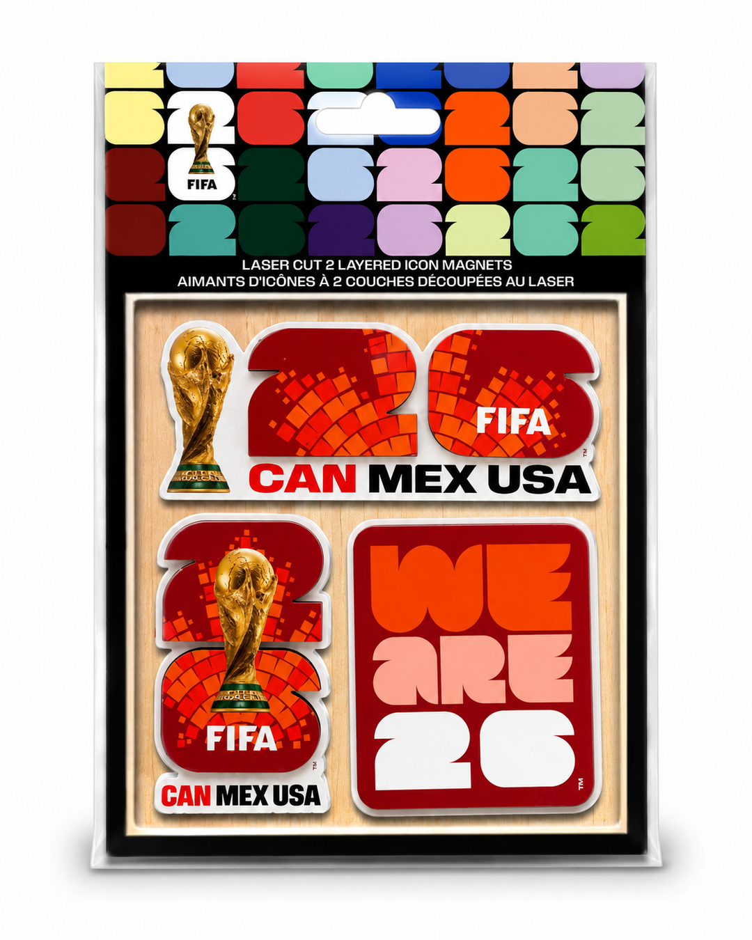 FIFA World Cup 2026™ Laser Cut Wood Magnet Set