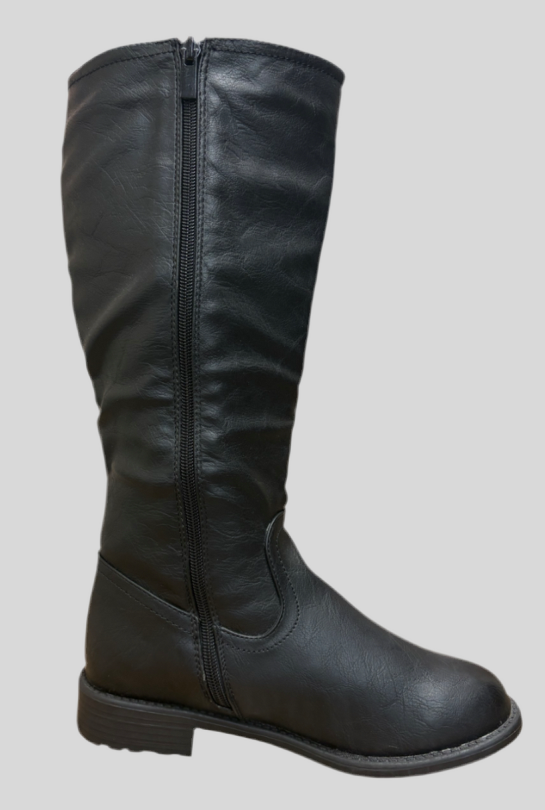 Elegant Small Heel Mid Calf High Boots