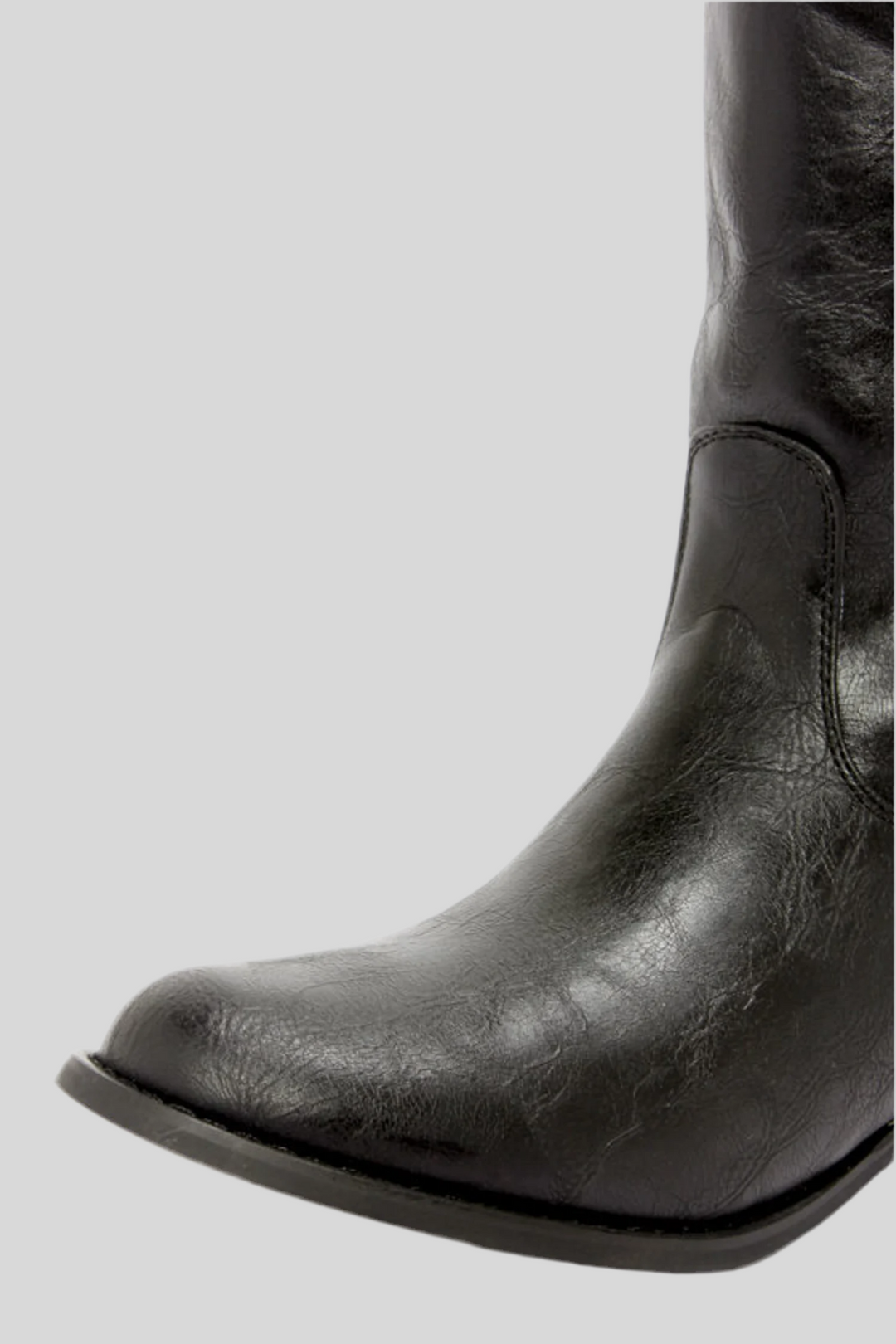 Knee High Boots with Buckle