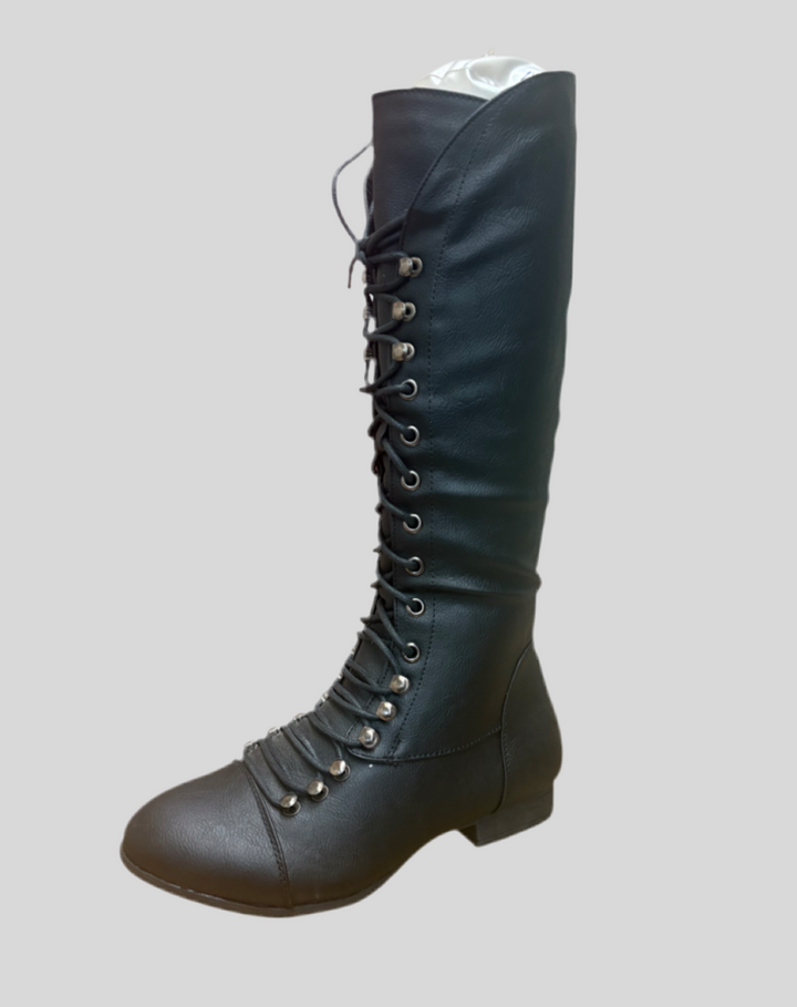 Full Calf High Lace Up Boots