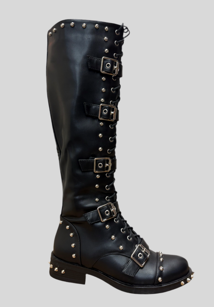 Over the Knee Studded Boots