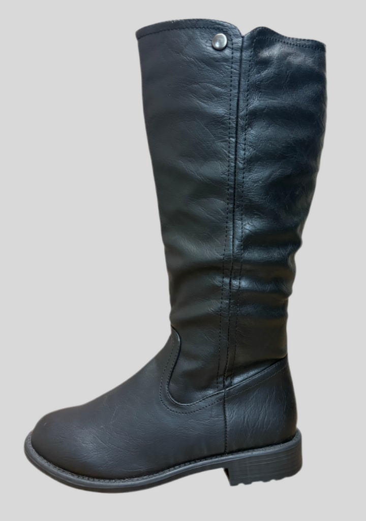 Elegant Small Heel Mid Calf High Boots