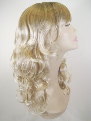Platinum White Long Curly Wig