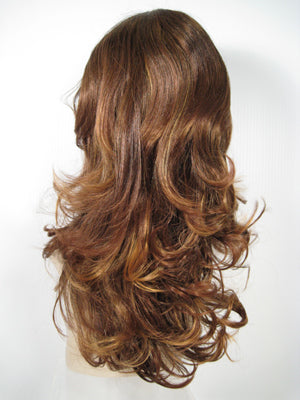 Two-Tone Long Curly Wig