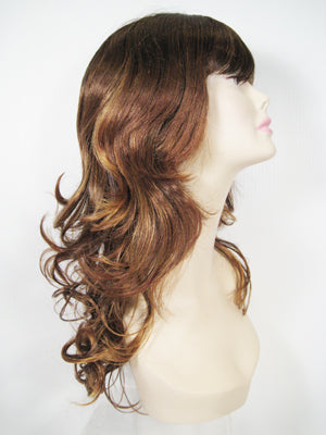 Two-Tone Long Curly Wig