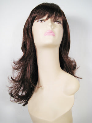 Dark Brown Long Curly Wig