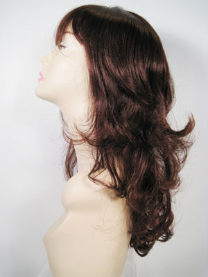 Dark Brown Long Curly Wig