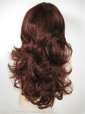 Dark Brown Long Curly Wig