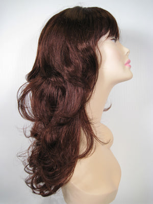 Dark Brown Long Curly Wig