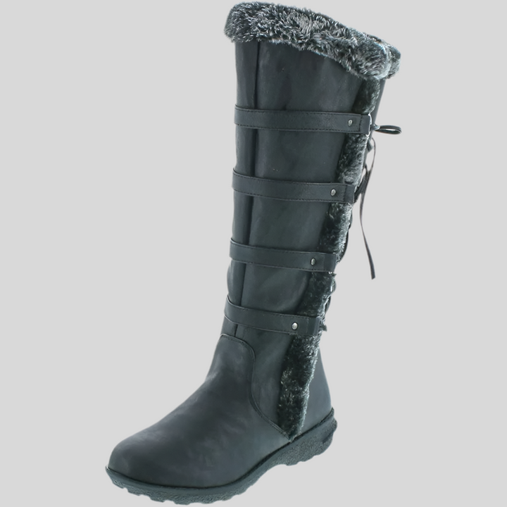 Back Lace Up Knee High Boots