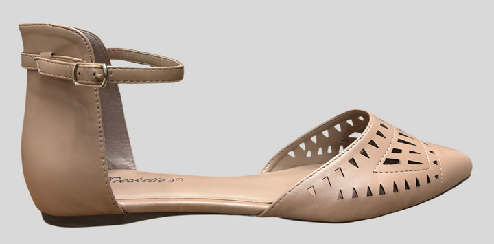 Laser Cut Mid-Top Flat Sandals