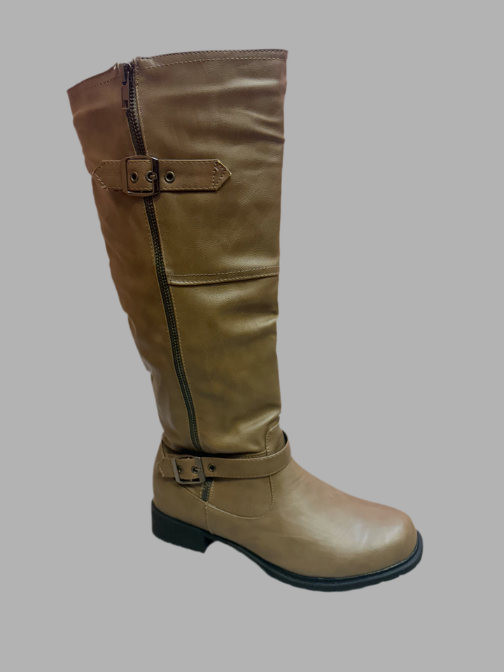 Taupe Knee High Boots