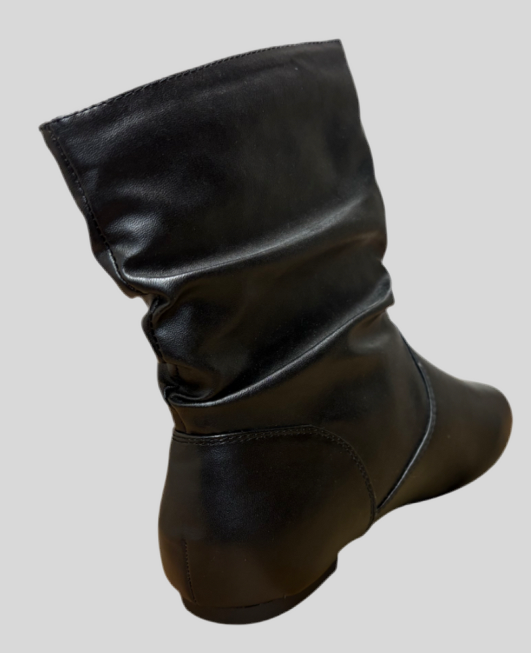 Flat Slouch Ankle Boots