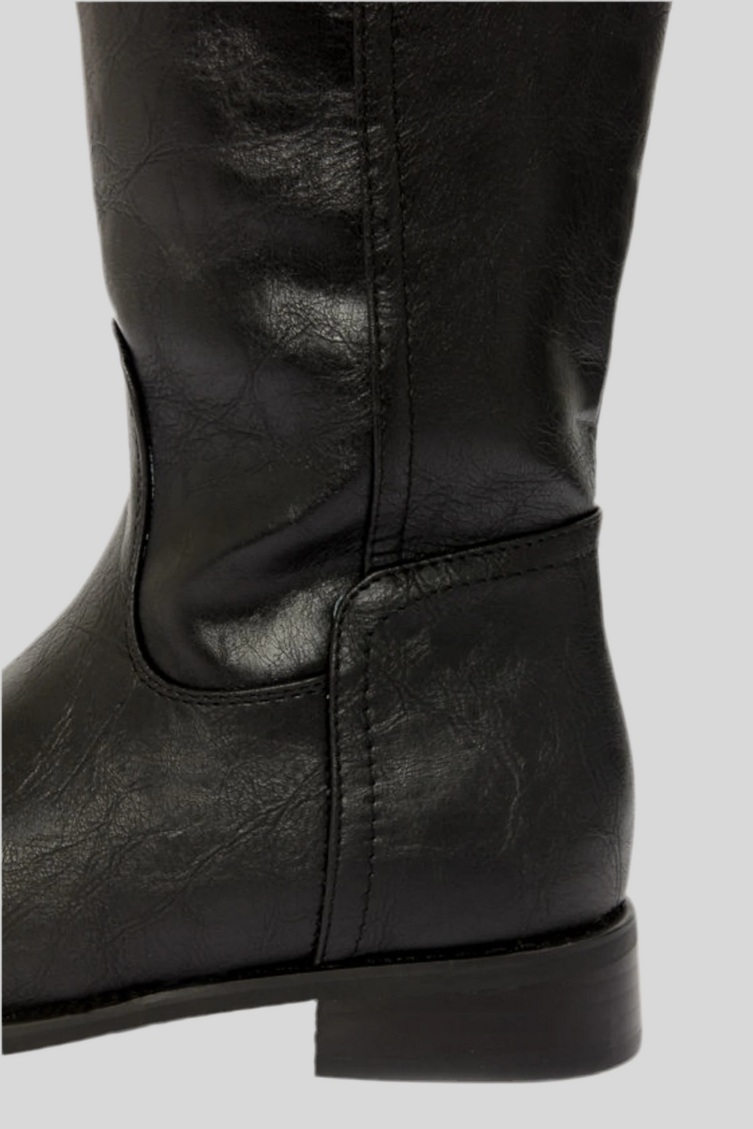 Knee High Boots with Buckle