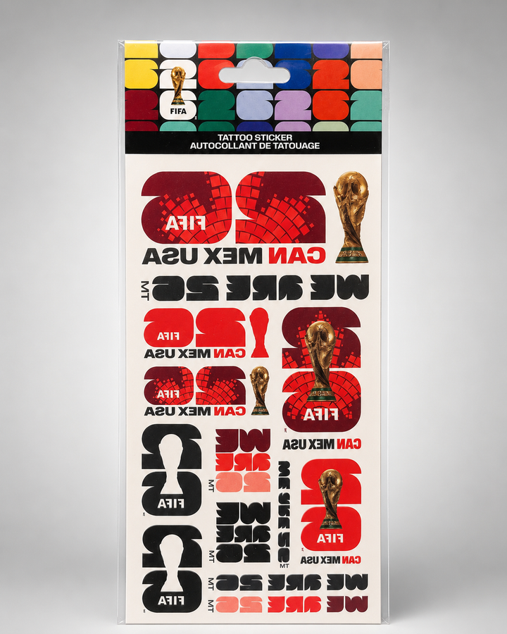 FIFA World Cup 2026™ Temporary Tattoo Sticker Sheet