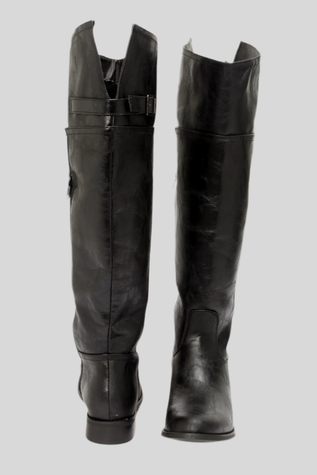 Knee High Boots with Buckle