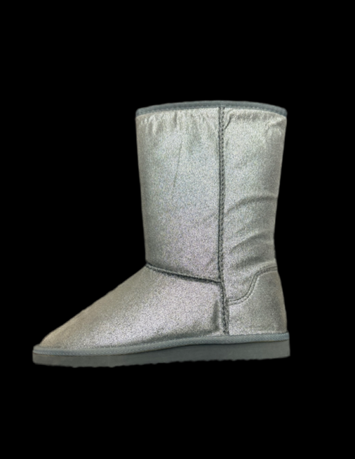 Faux Fur-Lined Mid Calf High Boots
