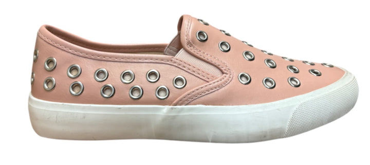 Blush Pink Studded Fashion Slip-on Shoes