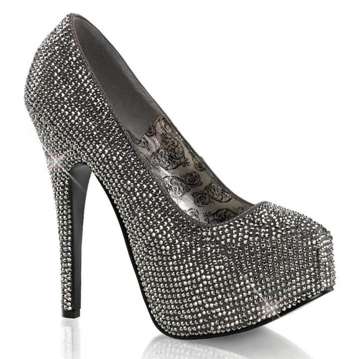 Bordello Rhinestone Platform Heels