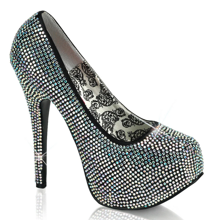 Bordello Rhinestone Platform Heels
