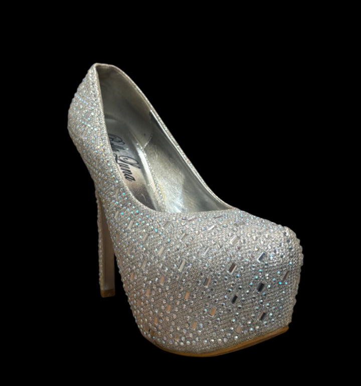 Rhinestone Platform Heels