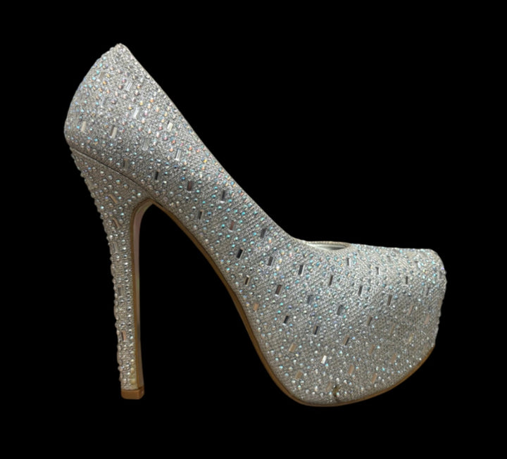 Rhinestone Platform Heels