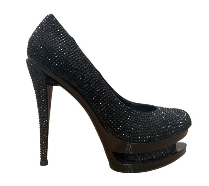 Rhinestone Stiletto Dual Platform Heels