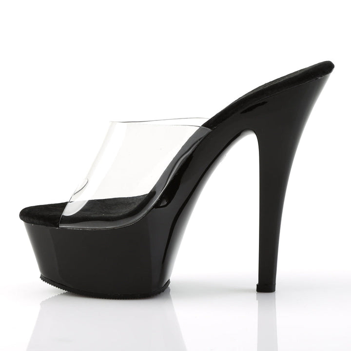 Pleaser Clear Strap Platform Heels