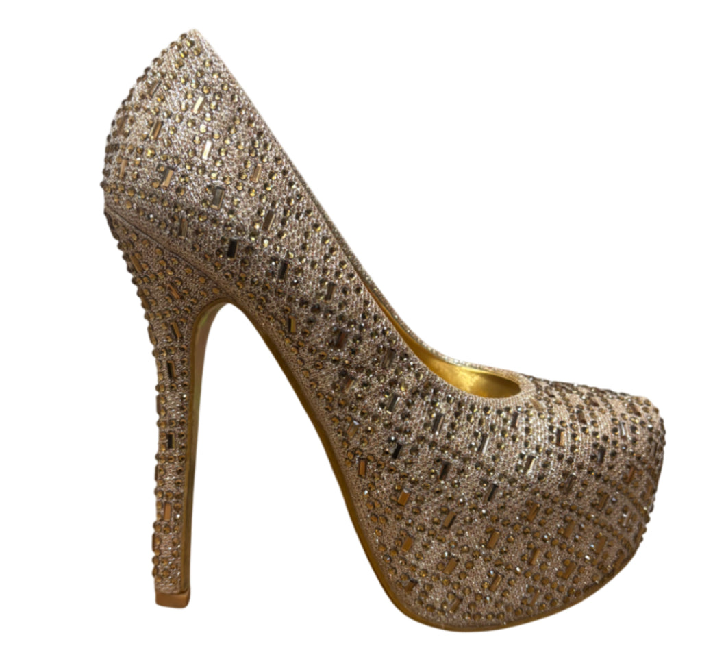Rhinestone Platform Heels