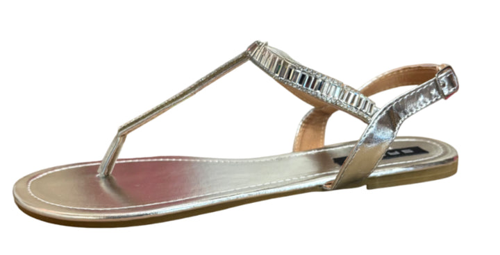 Rhinestone Flat Dressy Sandals