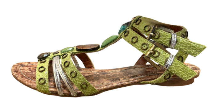 Multi Strap Sandals with Bead Work