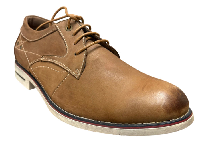 Tan with Contrast Stitching & Two-Tone Sole Dress Shoes