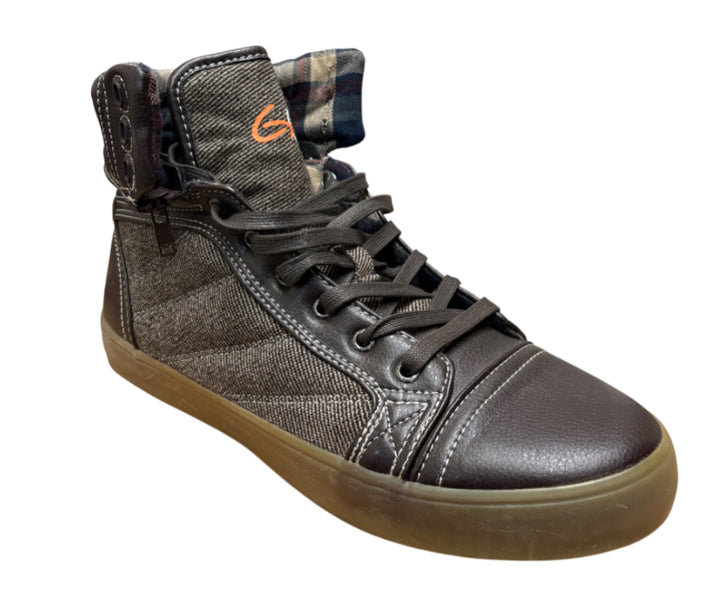 High-Top with Removable Zipper Collar Shoes