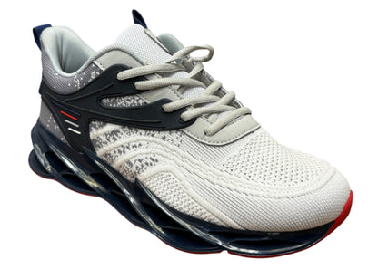 Breathable Running Shoes with 3D Wave Sole & Dynamic Cage Support