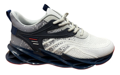 Breathable Running Shoes with 3D Wave Sole & Dynamic Cage Support