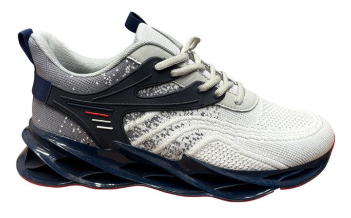 Breathable Running Shoes with 3D Wave Sole & Dynamic Cage Support