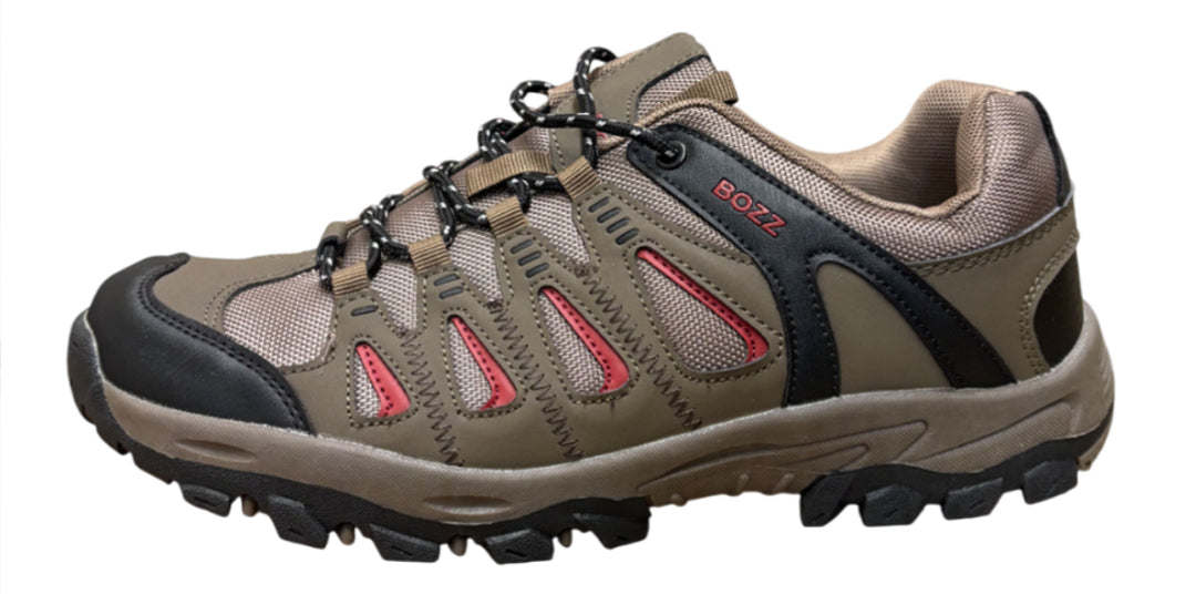 Rugged Trail Hiking Shoes, Protective Toe Cap & All-Terrain Grip Outsole