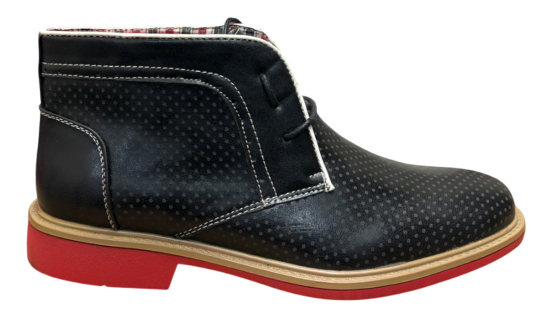 Stylish Red Sole Black Dress Shoes