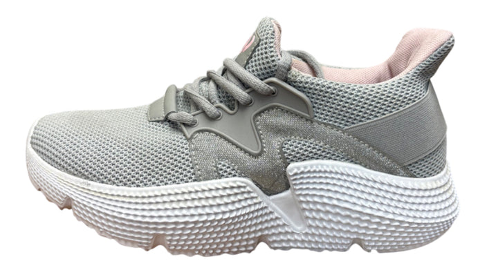 Grey/Pink Lightweight Shoes