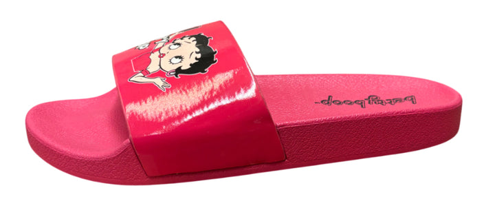 Hot Pink Betty Boop Slide Sandals