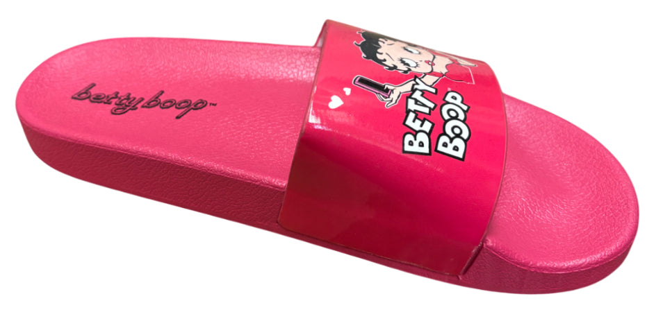 Hot Pink Betty Boop Slide Sandals